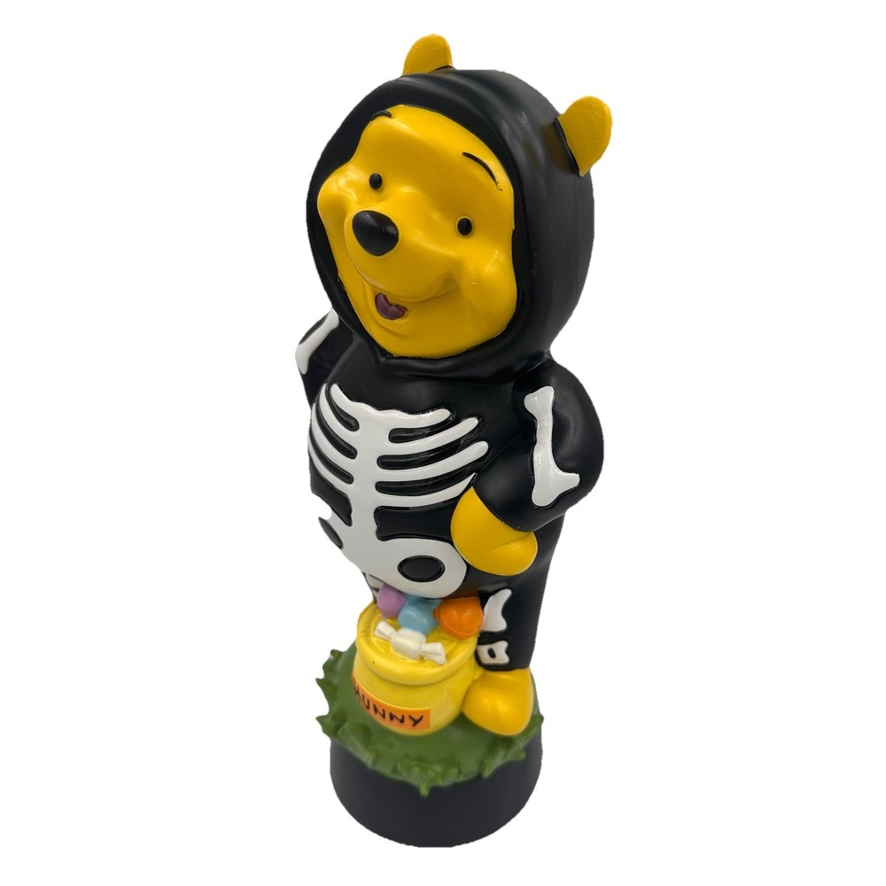 Disney Winnie The Pooh Skeleton Halloween Figurine Hunny Pot 12 Inch